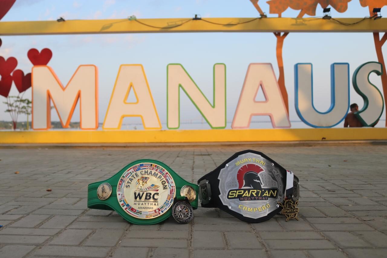 Inédito: cinturão da WBC estará em disputa em Manaus no Spartan Muay Thai XV neste sábado.