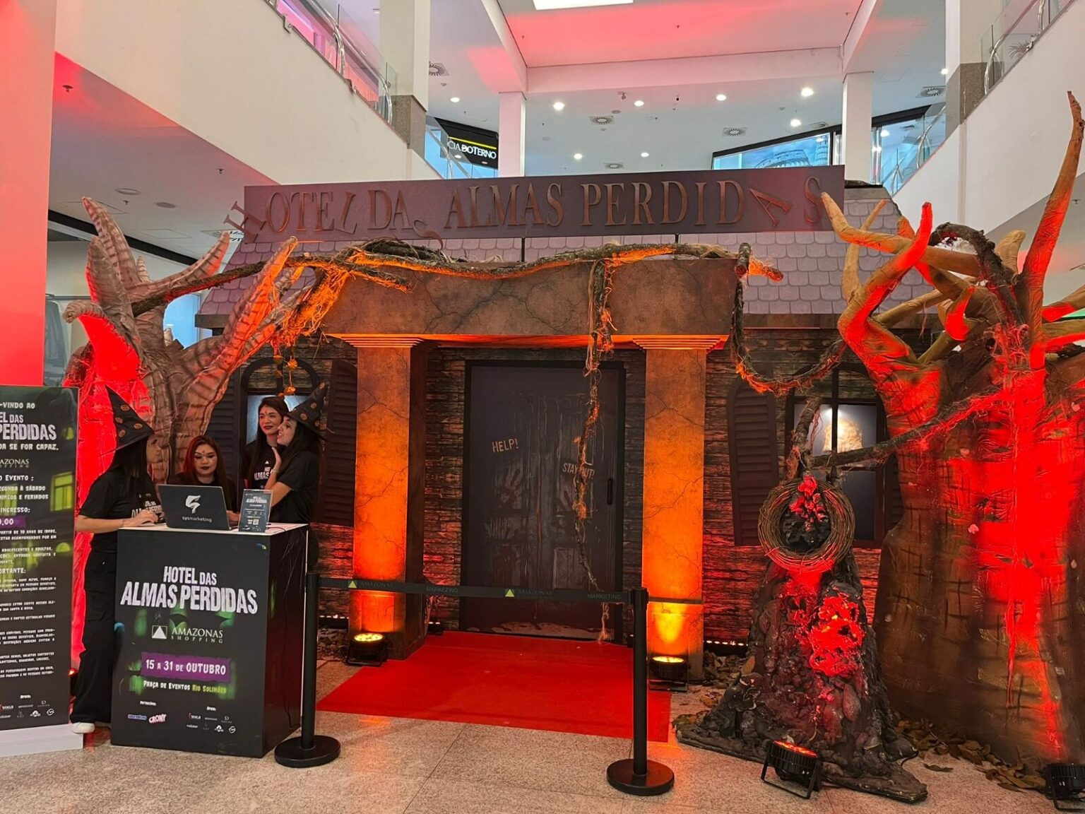 Halloween do Amazonas Shopping tem caça aos doces e atração “Hotel das Almas Perdidas”