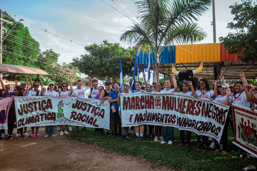 Caprichoso é o único bumbá a participar da 1ª Marcha das Mulheres Negras e Movimentos Minorizados em Parintins