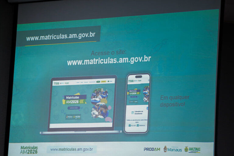 Matrículas 2026: redes públicas disponibilizam mais de 837 mil vagas no Amazonas